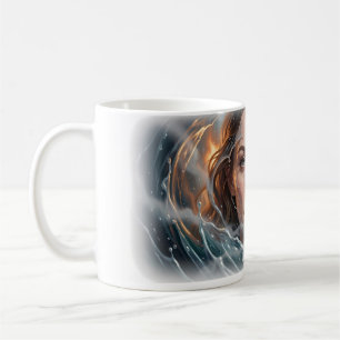 Feel the Tide Water Spirit Portrait Art Mug