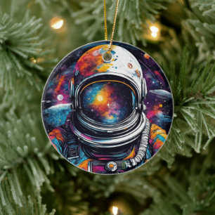 Feel the Universe within You - Cosmic Odyssey Ceramic Ornament