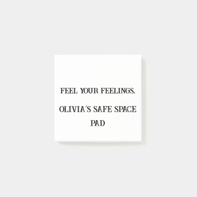 Feel Your Feelings – Custom Healing Sticky Note (Front)