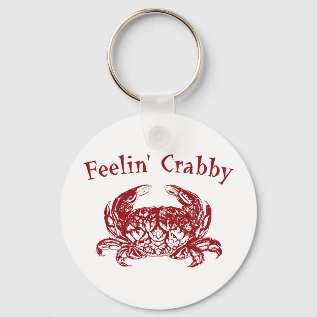 Feelin' Crabby Key Ring (Front)