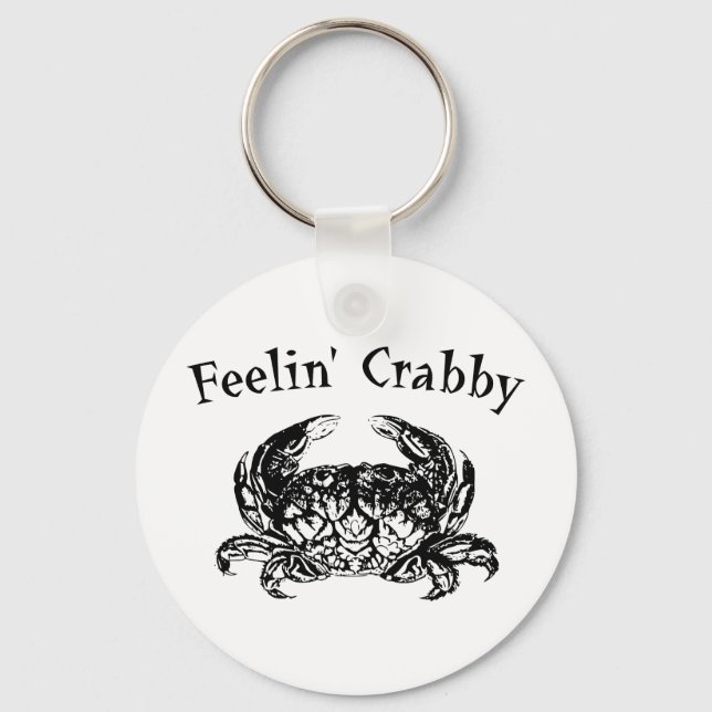 Feelin' Crabby Key Ring (Front)