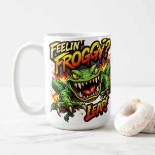 Feelin' Froggy?  Leap! Angry frog coffee mug