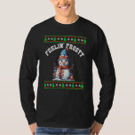 Feelin' Frosty Funny Winter Snowman Christmas Xmas T-Shirt<br><div class="desc">Feelin' Frosty Funny Winter Snowman Christmas Xmas Costume</div>