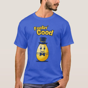 Feelin' Good"– Smiling Cartoon Egg with Top Hat