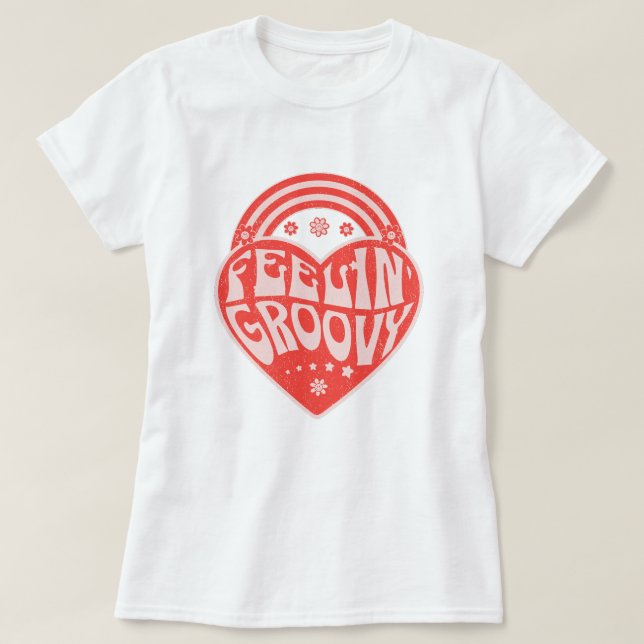 Feelin Groovy Flower Child T-Shirt (Design Front)