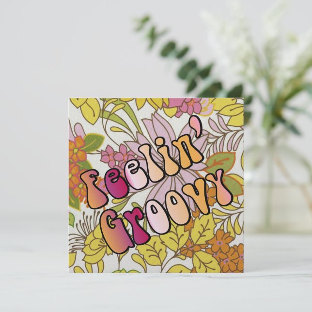 Feelin' Groovy Invitation (Standing Front)