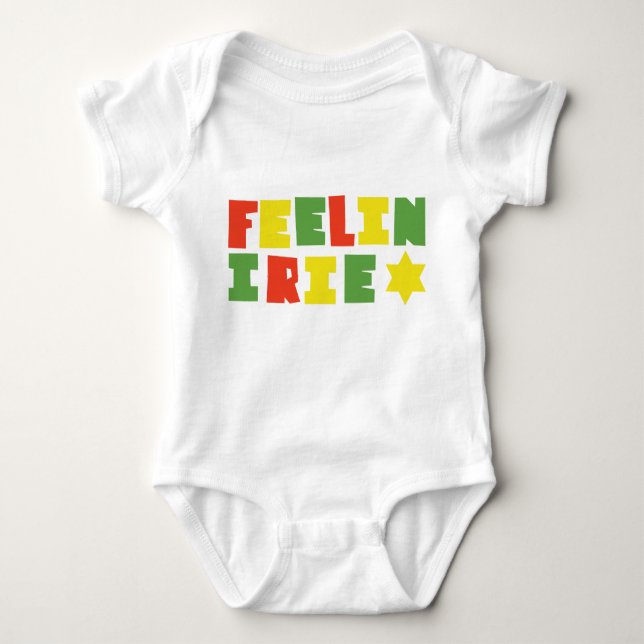 Feelin' Irie Baby Bodysuit (Front)