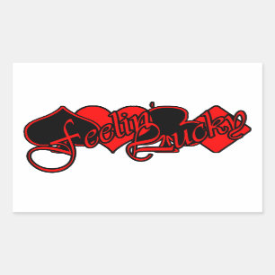 Feelin' Lucky Rectangular Sticker