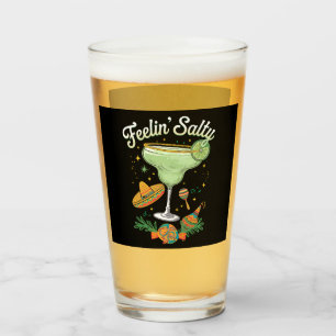 Feelin' Salty Margarita Funny Cinco De Mayo Glass