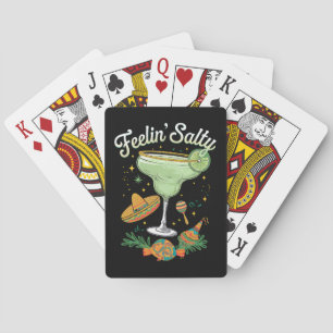 Feelin' Salty Margarita Funny Cinco De Mayo Playing Cards
