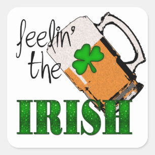 Feelin' The Irish FTIX Square Sticker