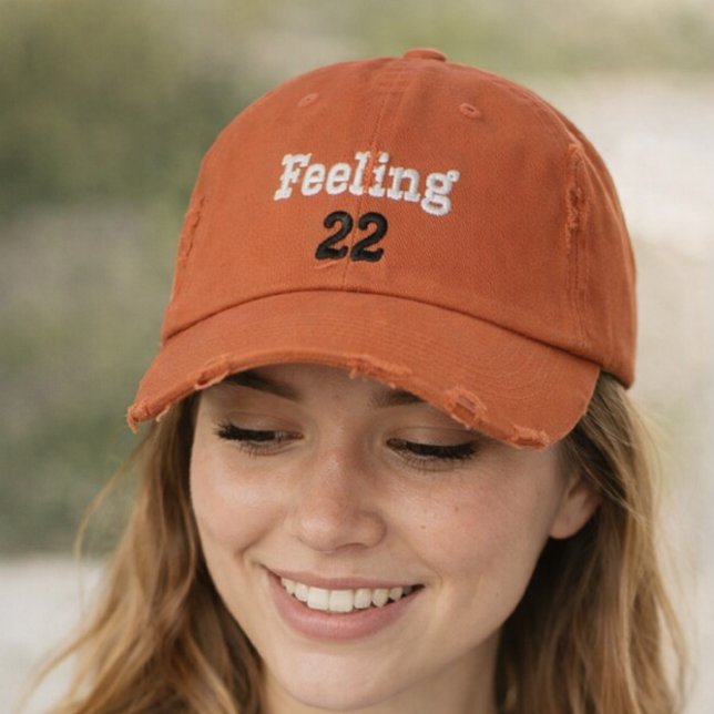 Feeling (22)personalized  Embroidered Baseball Cap (Creator Uploaded)