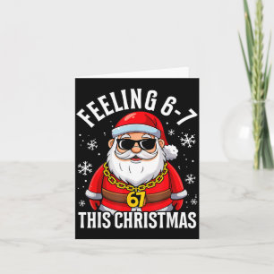 Feeling 67 This Christmas Funny Santa Holiday Xmas Card