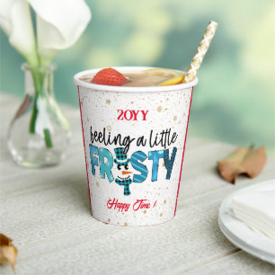Feeling A Little Frosty Customise Paper Cups