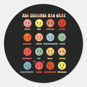 Feeling Are Okay Mental Health Problems  Classic Round Sticker
