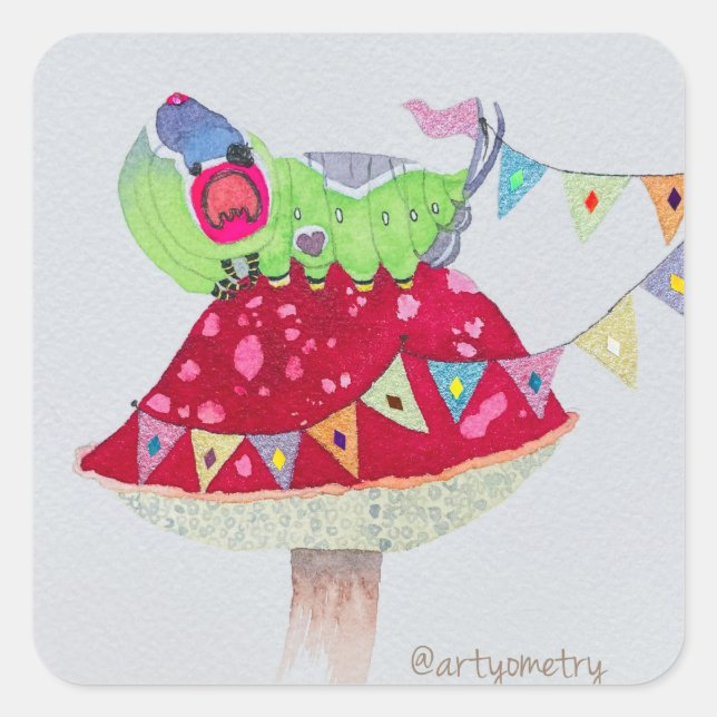 Feeling Beautiful Square Sticker (Front)