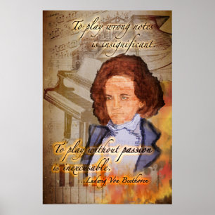 Feeling Beethoven (An Original Digital Painting) Poster