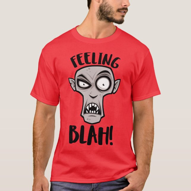 Feeling Blah Nosferatu Vampire T-Shirt (Front)