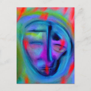 Feeling blue postcard