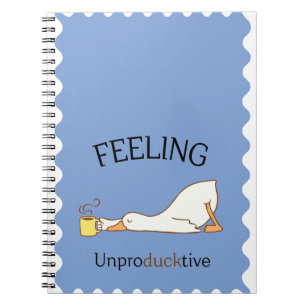 Feeling Blue Spiral Notebook Cute Blue Aesthetic