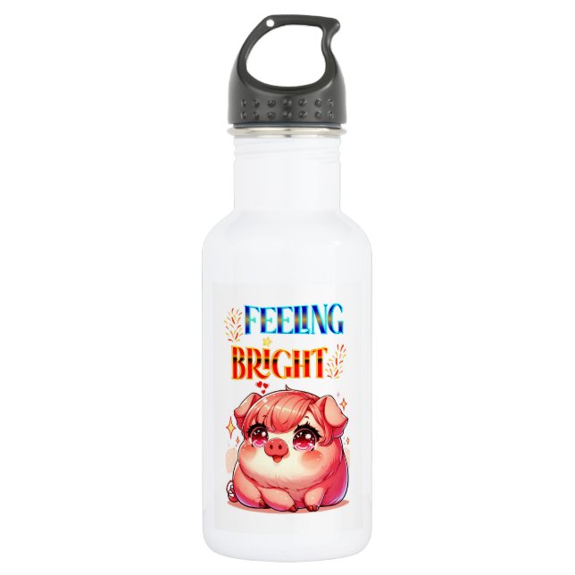 Feeling Bright 532 Ml Water Bottle (Front)