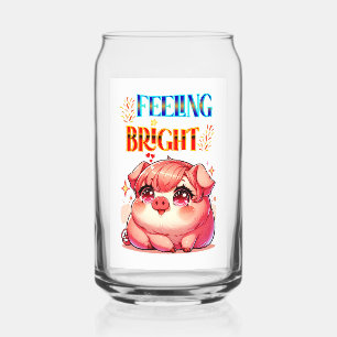 Feeling Bright Can Glass