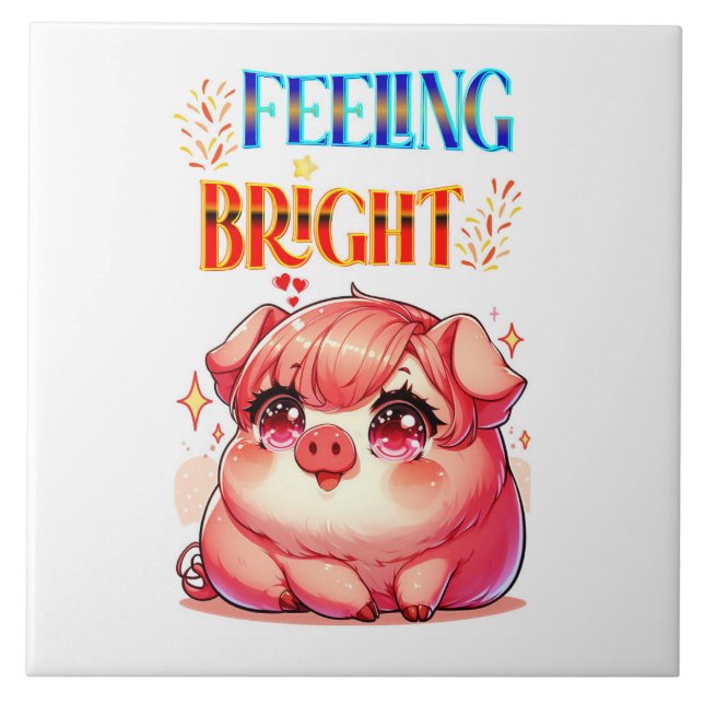 Feeling Bright Ceramic Tile (Front)