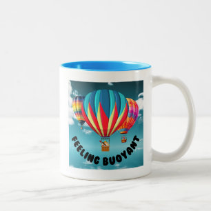 Feeling Buoyant - Try Ballooning Two-Tone Coffee Mug