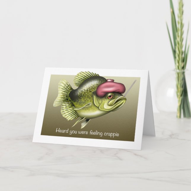 Feeling Crappy Get Well Card (Front)