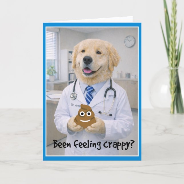 Feeling Crappy Get Well Card  POB-1 (Front)