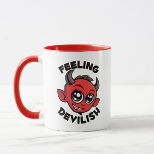 Feeling Devilish Cute Smiling Devil Mug