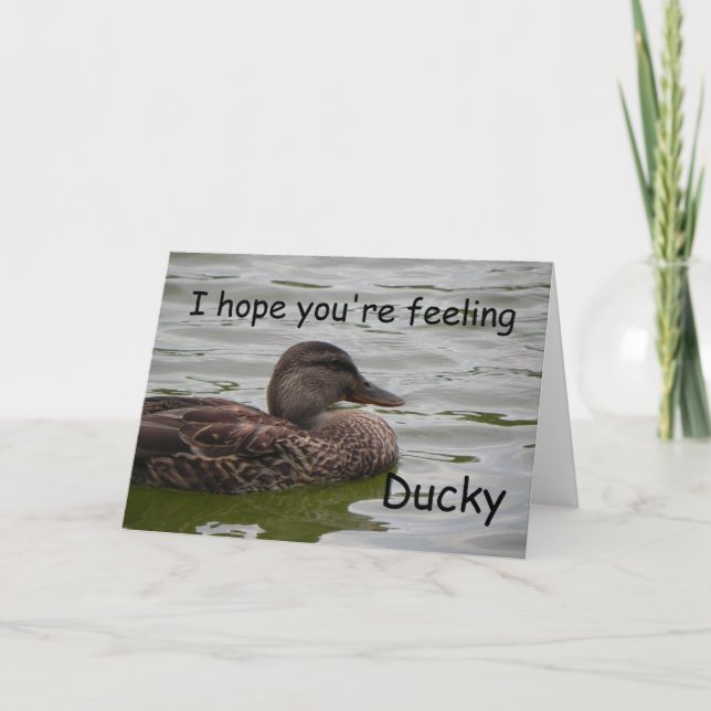 Feeling Ducky Card (Front)