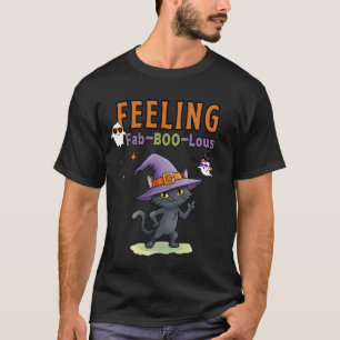 Feeling Fab-BOO-Lous Funny Halloween Cat Men's T-Shirt