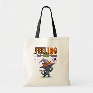 Feeling Fab-BOO-Lous Funny Halloween Cat  Tote Bag