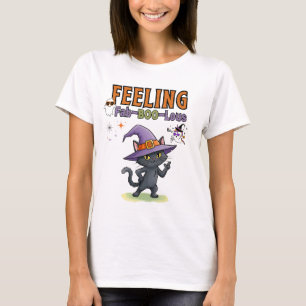 Feeling Fab-BOO-Lous Funny Halloween Cat Women’s T-Shirt