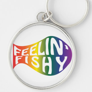 Feeling Fishy Rainbow Logo Key Ring