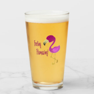 Feeling Flamazing Flamingo Glass