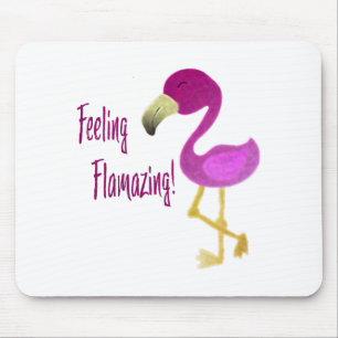 Feeling Flamazing Flamingo Mouse Pad