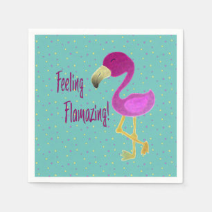 Feeling Flamazing Flamingo Napkins