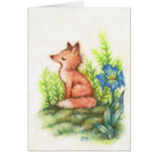 Feeling Foxy - Cute Fox Art Card