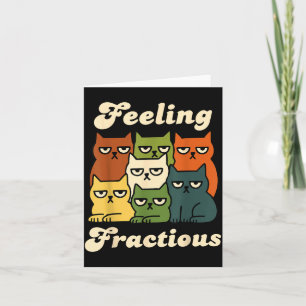 Feeling Fraction Veterinarian Cat Mum Veterinary Card