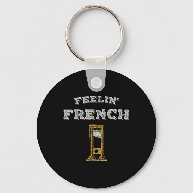Feeling French Vintage Guillotine  Key Ring (Front)