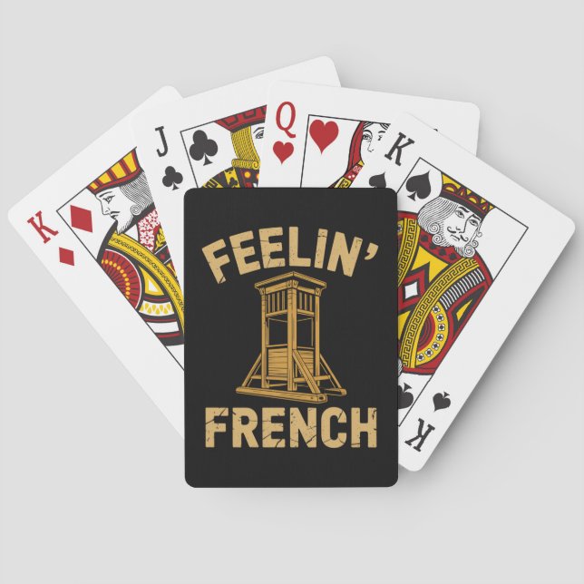 Feeling French Vintage Guillotine Playing Cards (Back)