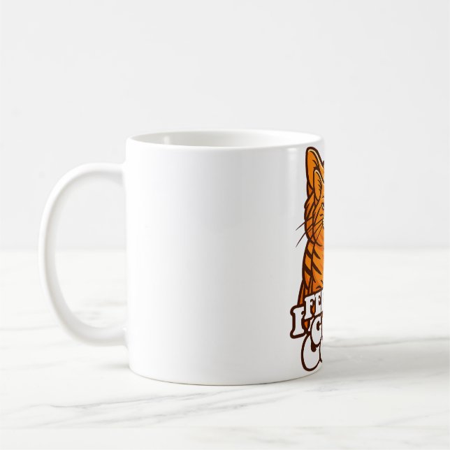 Feeling Good Cool Cat Coffee Mug (Left)