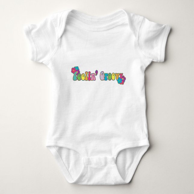 Feeling Groovy Baby Bodysuit (Front)