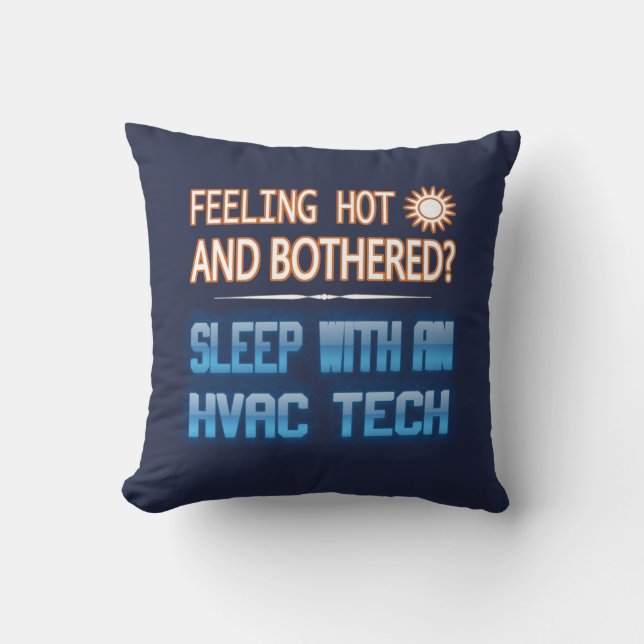 Feeling Hot And Bothered? Sleep With An HVAC Tech Cushion (Front)