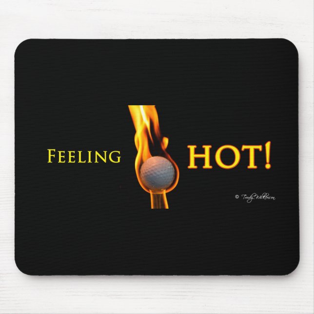 Feeling hot Golf Bll Mouse Pad (Front)