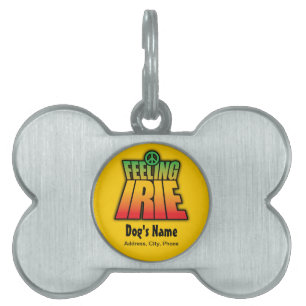 Feeling Irie Pet Name Tag