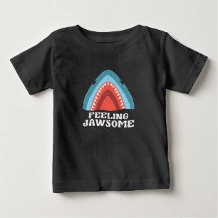 Feeling Jawsome Shark Funny Summer Puns Baby T-Shirt