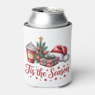 Feeling Jolly Christmas Tree Hot Cocoa Holiday Can Cooler